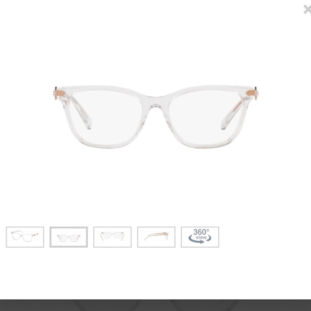 Coach clear glasses